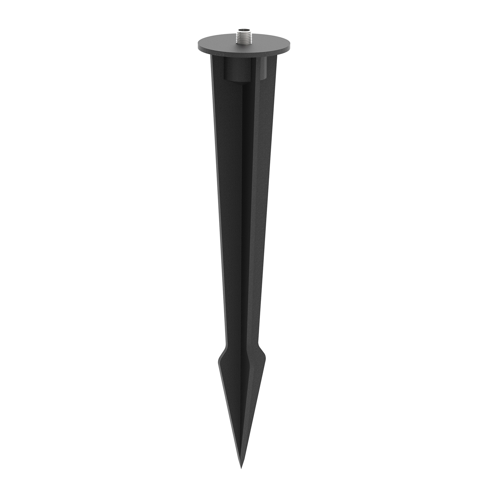 TU0653  Large Ground Spike Aluminium Black